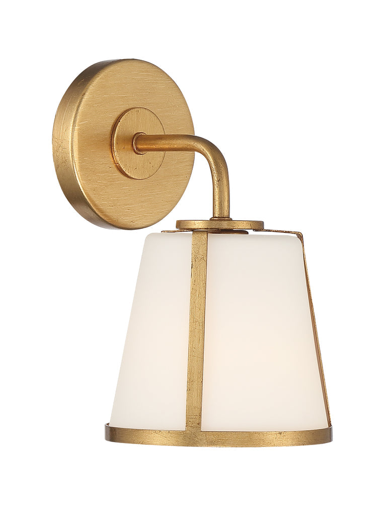 Crystorama Crystorama Fulton 1 Light Antique Gold Bathroom Vanity