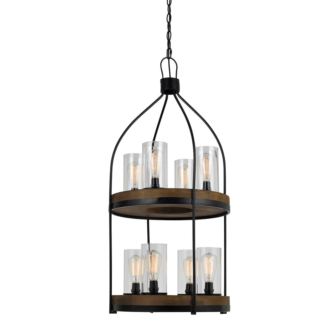 60W X 8 CHARDON METAL/WOOD FIXTURE(EDISON BULBS NOT INCLUDED) Cal Lighting