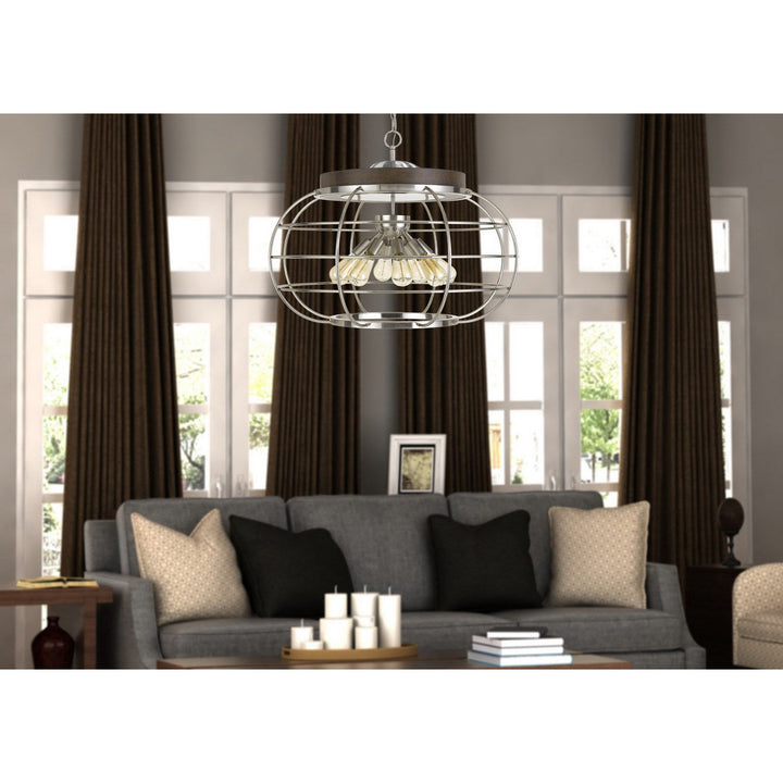 LIBERTY METAL CHANDELIER (EDISON BULBS NOT INCLUDED) Cal Lighting