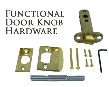 Solid Brass Romanesque Style Door Knob Set COPPER MOUNTAIN HARDWARE