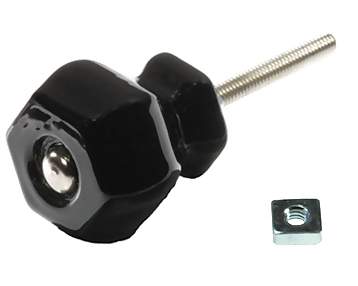 COPPER MOUNTAIN HARDWARE Authentic Glass Hexagon Shape Cabinet & Furniture Knobs in 14 Colors