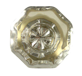 COPPER MOUNTAIN HARDWARE Crystal Clear Octagon Old Town Cabinet & Furniture Knob
