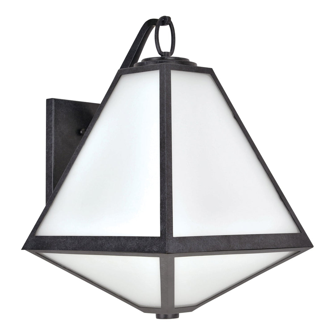 Brian Patrick Flynn Glacier 3 Light Black Charcoal Outdoor Sconce Crystorama