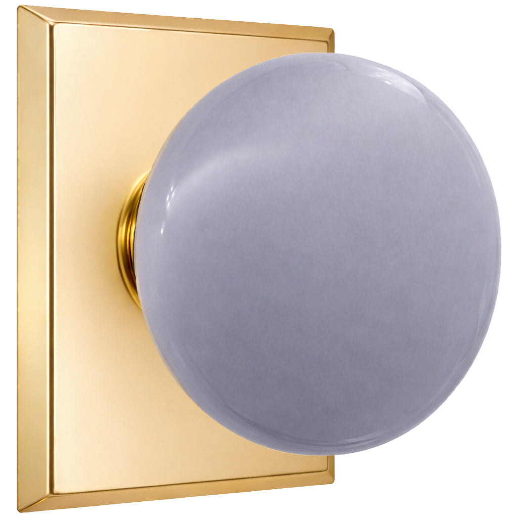 Magnifique® Rectangular Door Set with Gray Porcelain Knobs (Several Finishes Available)