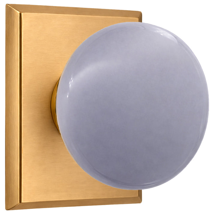 Magnifique® Rectangular Door Set with Gray Porcelain Knobs (Several Finishes Available)
