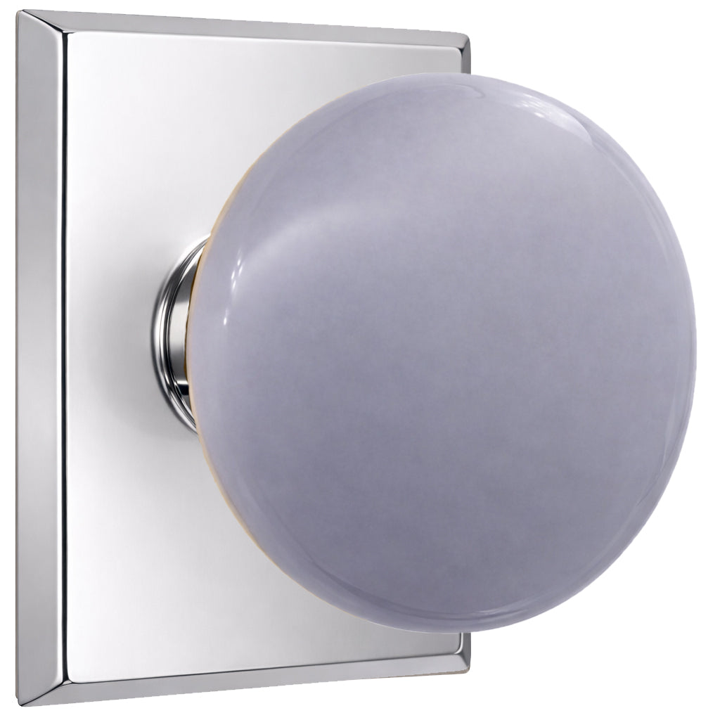 Magnifique® Rectangular Door Set with Gray Porcelain Knobs (Several Finishes Available)