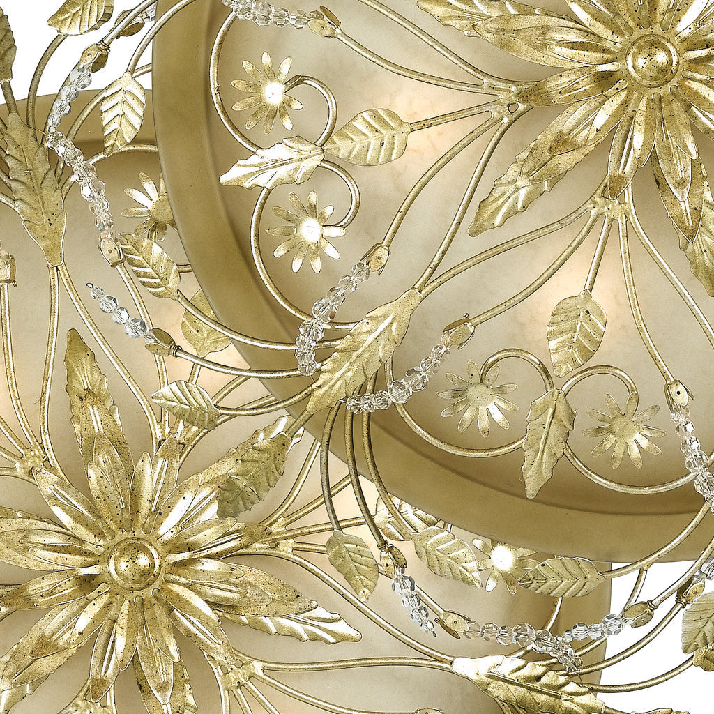 Crystorama Crystorama Paris Market 6 Light Gold Leaf Semi Flush Mount