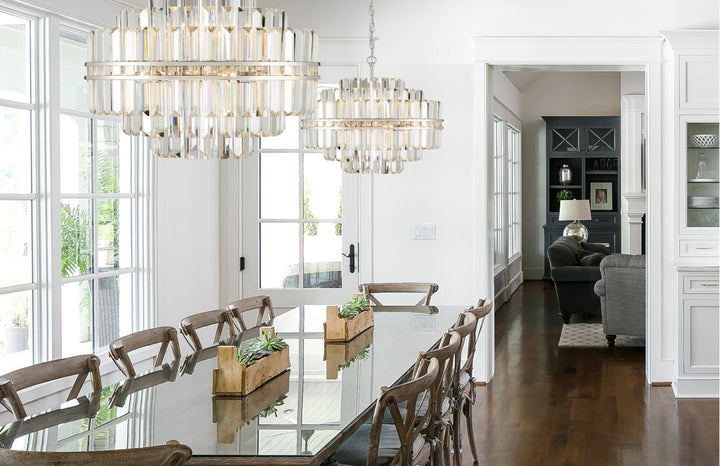 Crystorama Crystorama Hayes 12 Light Polished Nickel Chandelier