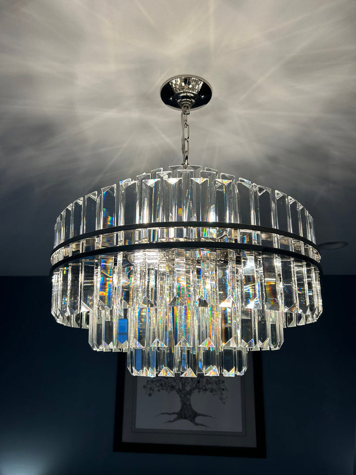 Crystorama Crystorama Hayes 12 Light Polished Nickel Chandelier