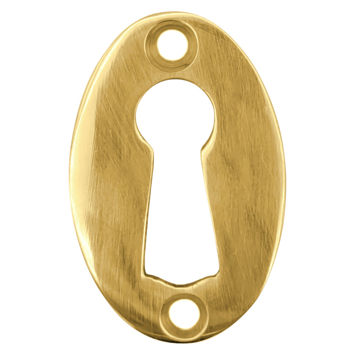 1 1/2 Inch Traditional Oval Escutcheon (Several Finishes Available)