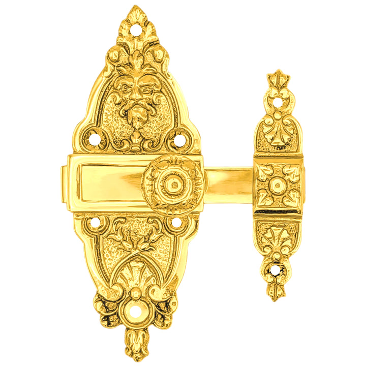 5 1/2 Gargoyle French Door or Cabinet Slide Bolt Latch (Several Finishes Available)