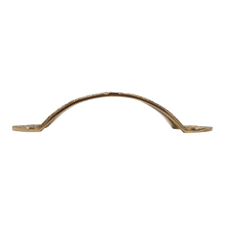6 Inch (4 3/5 Inch C-C) Floral Style Cabinet or Furniture Pull Handle COPPER MOUNTAIN HARDWARE