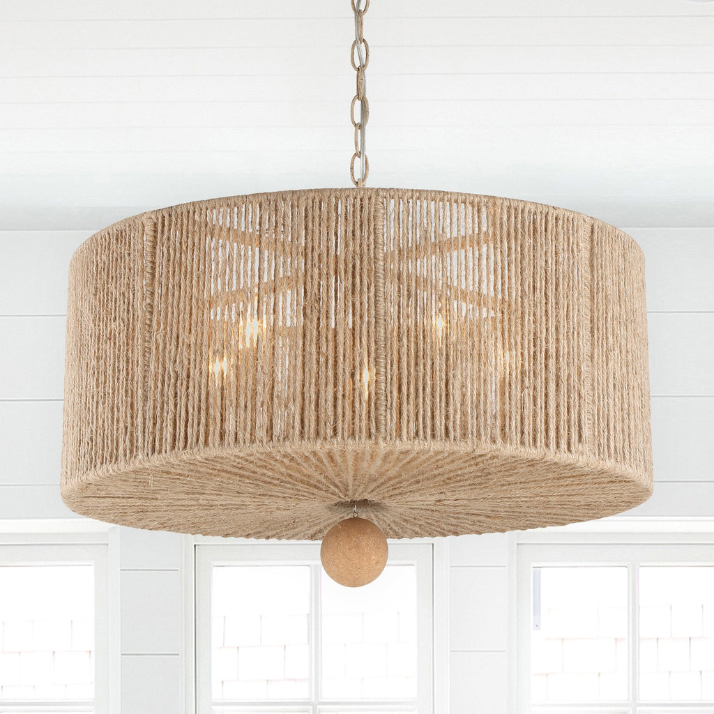 Crystorama Crystorama Jessa 5 Light Burnished Silver Chandelier