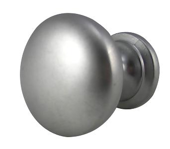 COPPER MOUNTAIN HARDWARE Round Traditional Cabinet & Furniture Knob in a Polished Chrome Finish