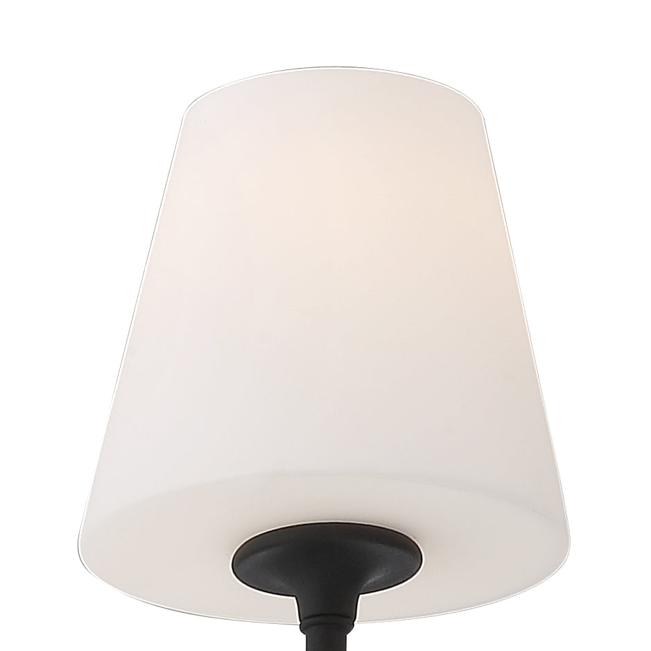 Crystorama Crystorama Keenan 4 Light Black Forged Chandelier