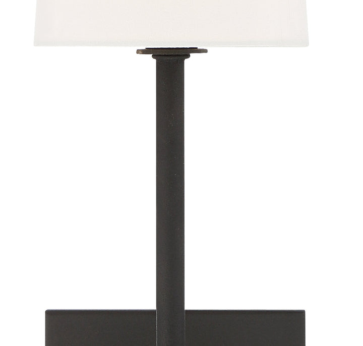 Crystorama Crystorama Lena 1 Light Black Forged Sconce