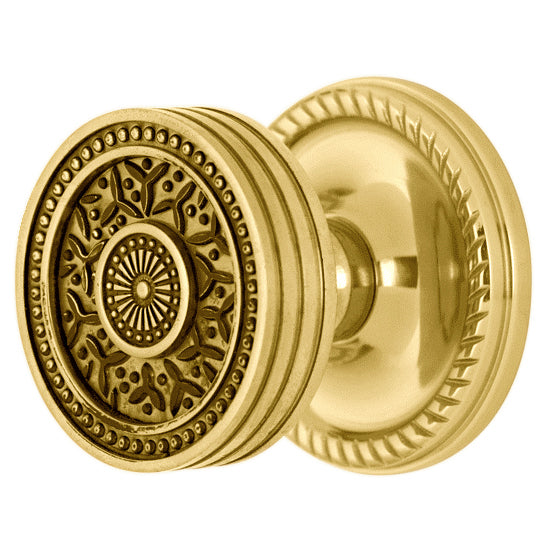 Georgian Roped Rosette Door Set with Rice Pattern Door Knobs (Several Finishes Available)