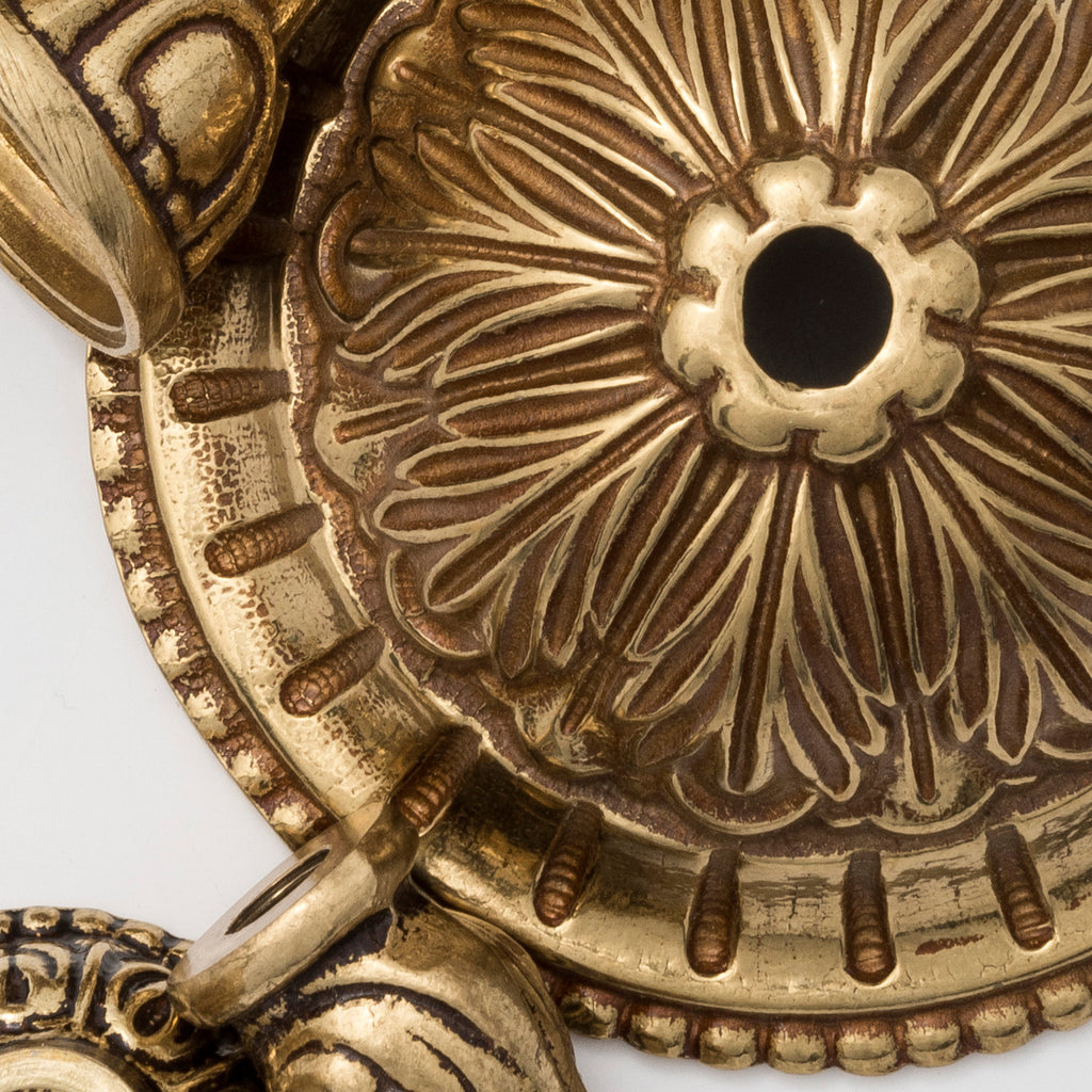 Crystorama Crystorama Crystorama 3 Light Clear Hand Cut Olde Brass Flush Mount