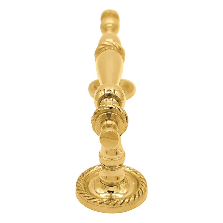 9 1/2 Inch Overall (6 Inch C-C) Solid Brass Georgian Style Handle (Several Finishes Available)