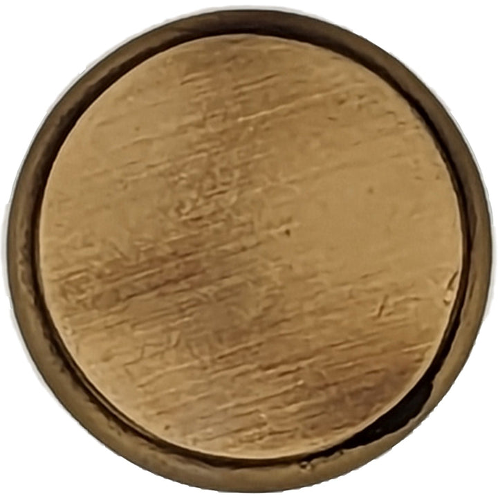COPPER MOUNTAIN HARDWARE Traditional Brass Flat Top Round Cabinet & Furniture Knob