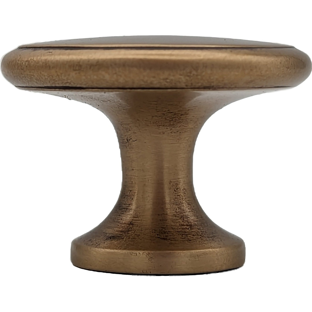 1 1/2 Inch Brass Flat Top Cabinet Knob (Several Finishes Available) COPPER MOUNTAIN HARDWARE