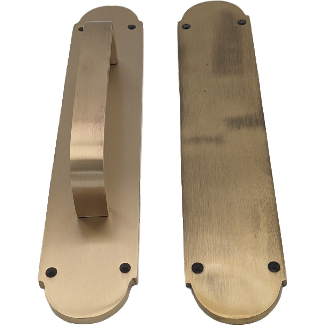 12 Inch Traditional Style Door Push and Pull Plate Set COPPER MOUNTAIN HARDWARE