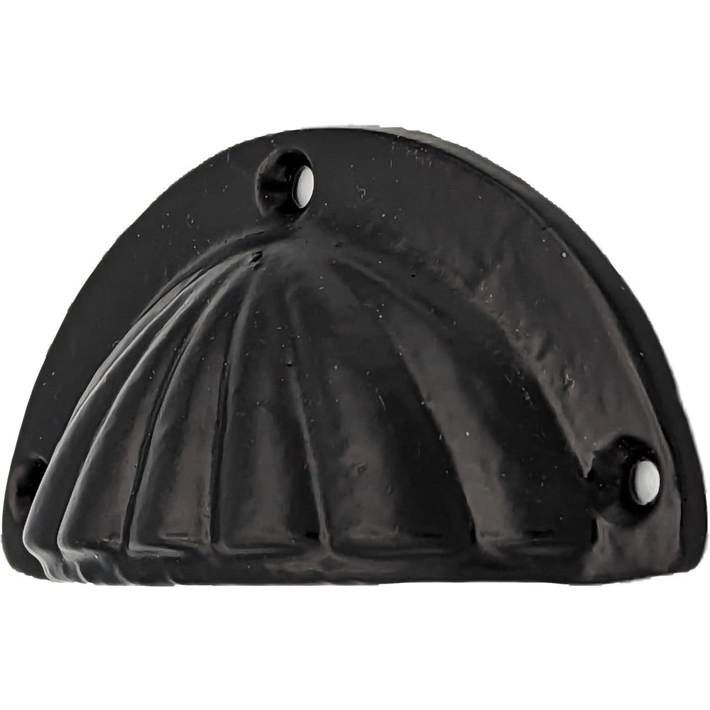 COPPER MOUNTAIN HARDWARE 3 7/8 Inch Overall Solid Iron Scalloped Style Cup Pull