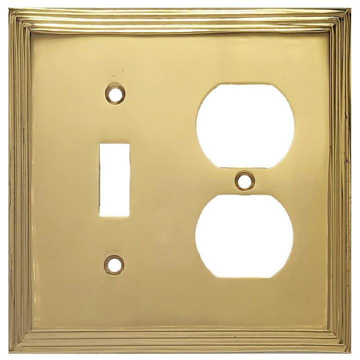 Kingston Classic Stepped Wall Plate (Polished Brass) COPPER MOUNTAIN HARDWARE