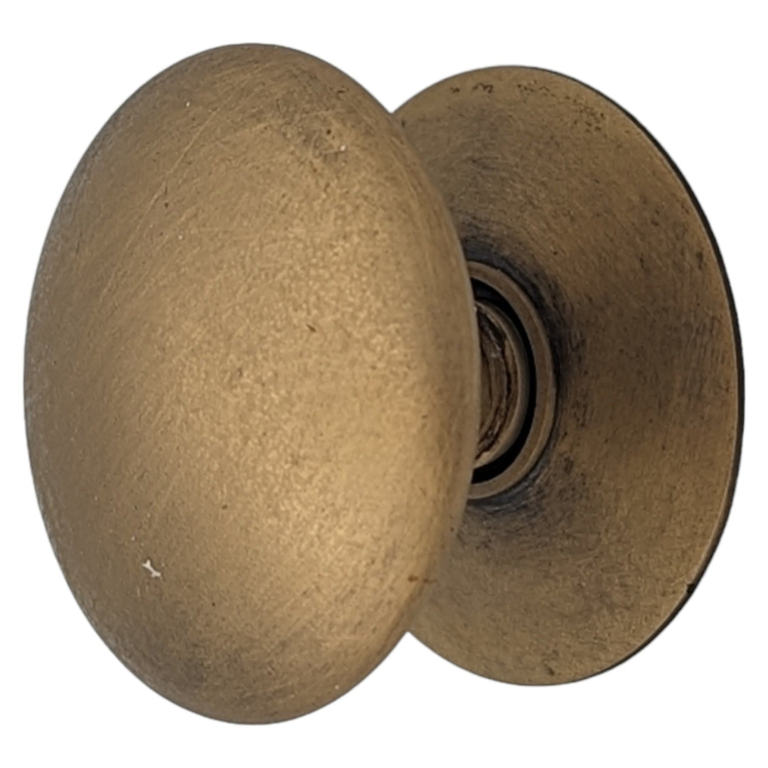 1 1/3 Inch Round Cabinet Knob with Backplate (Several Finishes Available) COPPER MOUNTAIN HARDWARE
