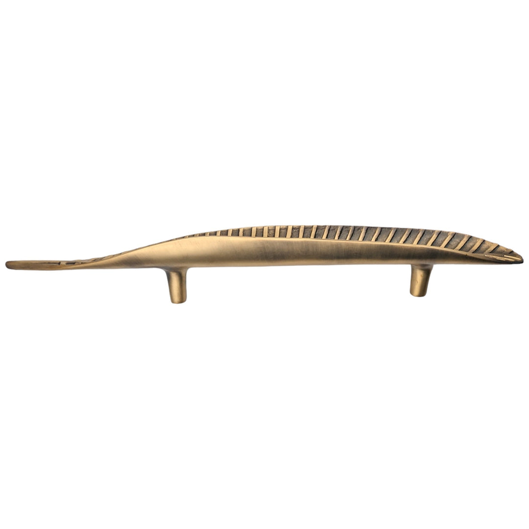 24 1/2 inch (12 inch c-c) Artistic Frond Oversize Pull (Several Finishes Available) COPPER MOUNTAIN HARDWARE
