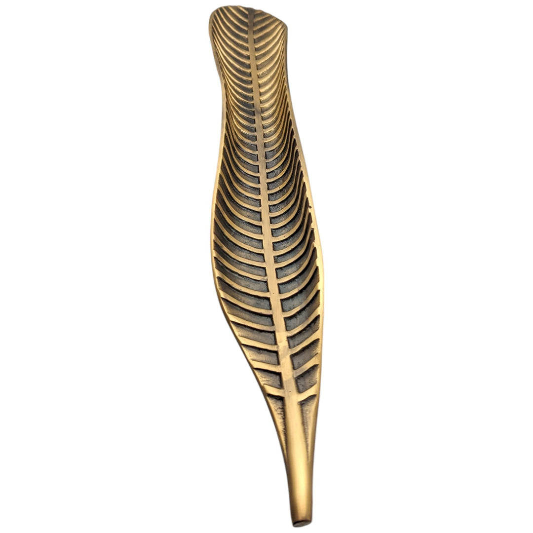 24 1/2 inch (12 inch c-c) Artistic Frond Oversize Pull (Several Finishes Available) COPPER MOUNTAIN HARDWARE