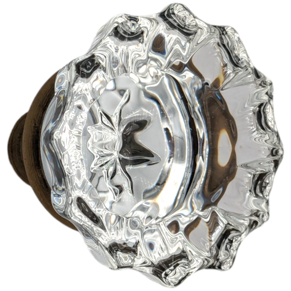 Fluted Crystal Spare Knob Set (Antique Brass) COPPER MOUNTAIN HARDWARE