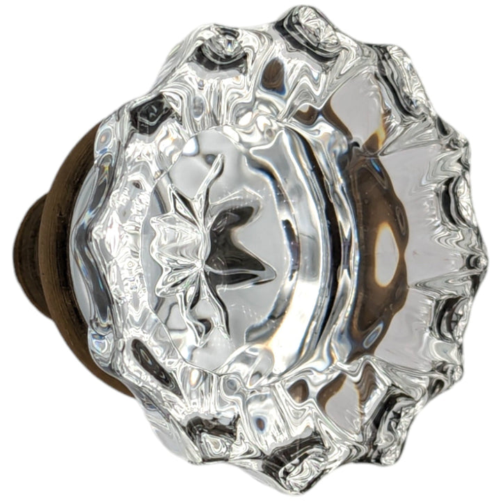 Fluted Crystal Spare Knob Set (Antique Brass) COPPER MOUNTAIN HARDWARE