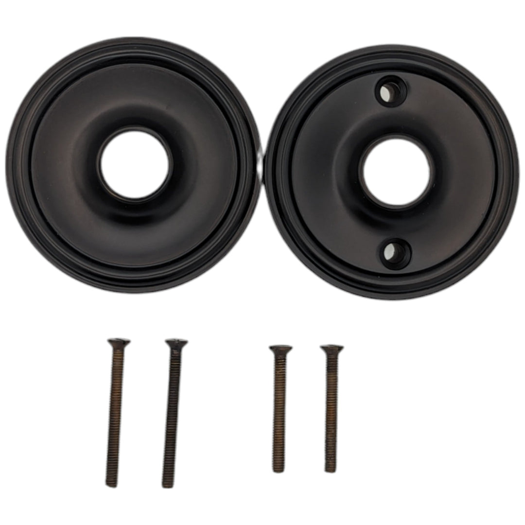 Traditional Style Solid Brass Rosette Plates (Several Finishes Available) COPPER MOUNTAIN HARDWARE