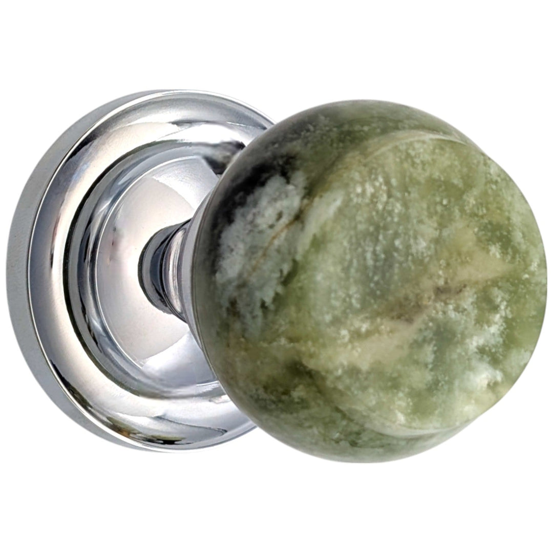  Magnifique™ Classic Door Set with Green Jade Knobs (Several Finishes Available)