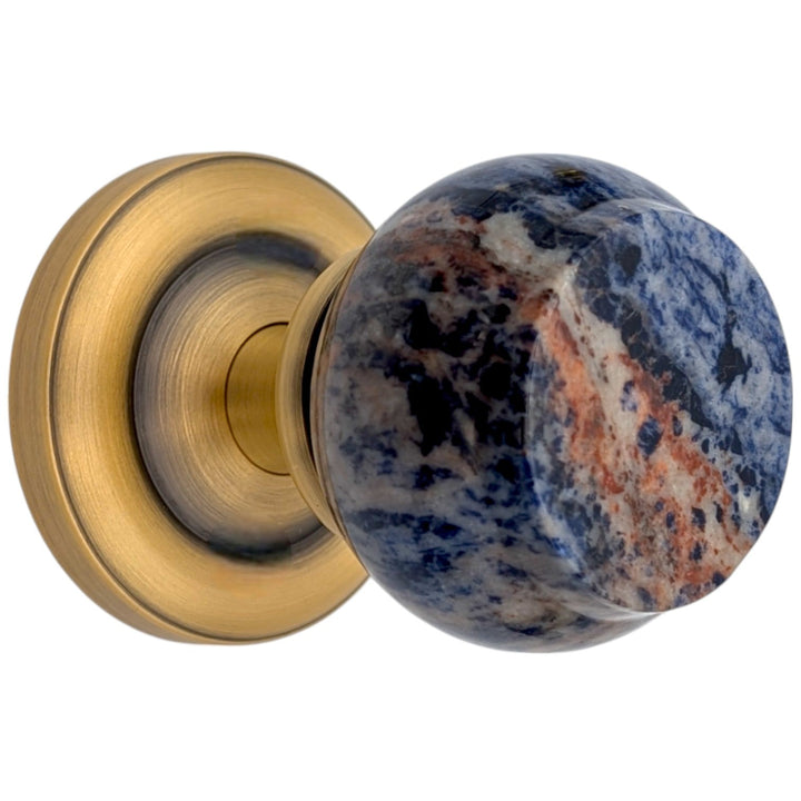 Magnifique® Classic Door Set with Royal Blue Knobs (Several Finishes Available)