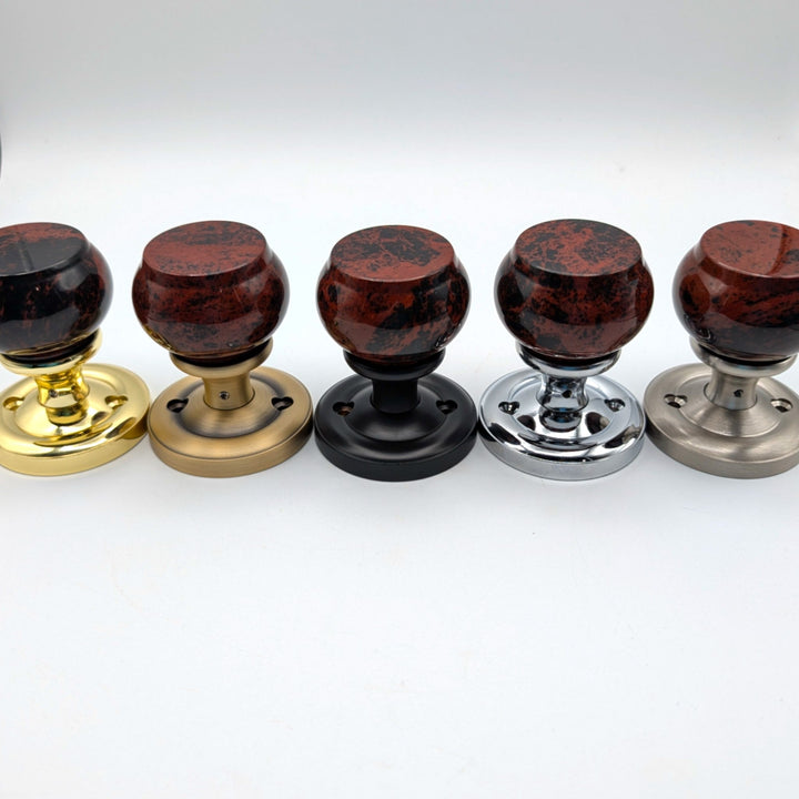 Magnifique™ Classic Door Set with Mahogany Obsidian Knobs (Several Finishes Available)