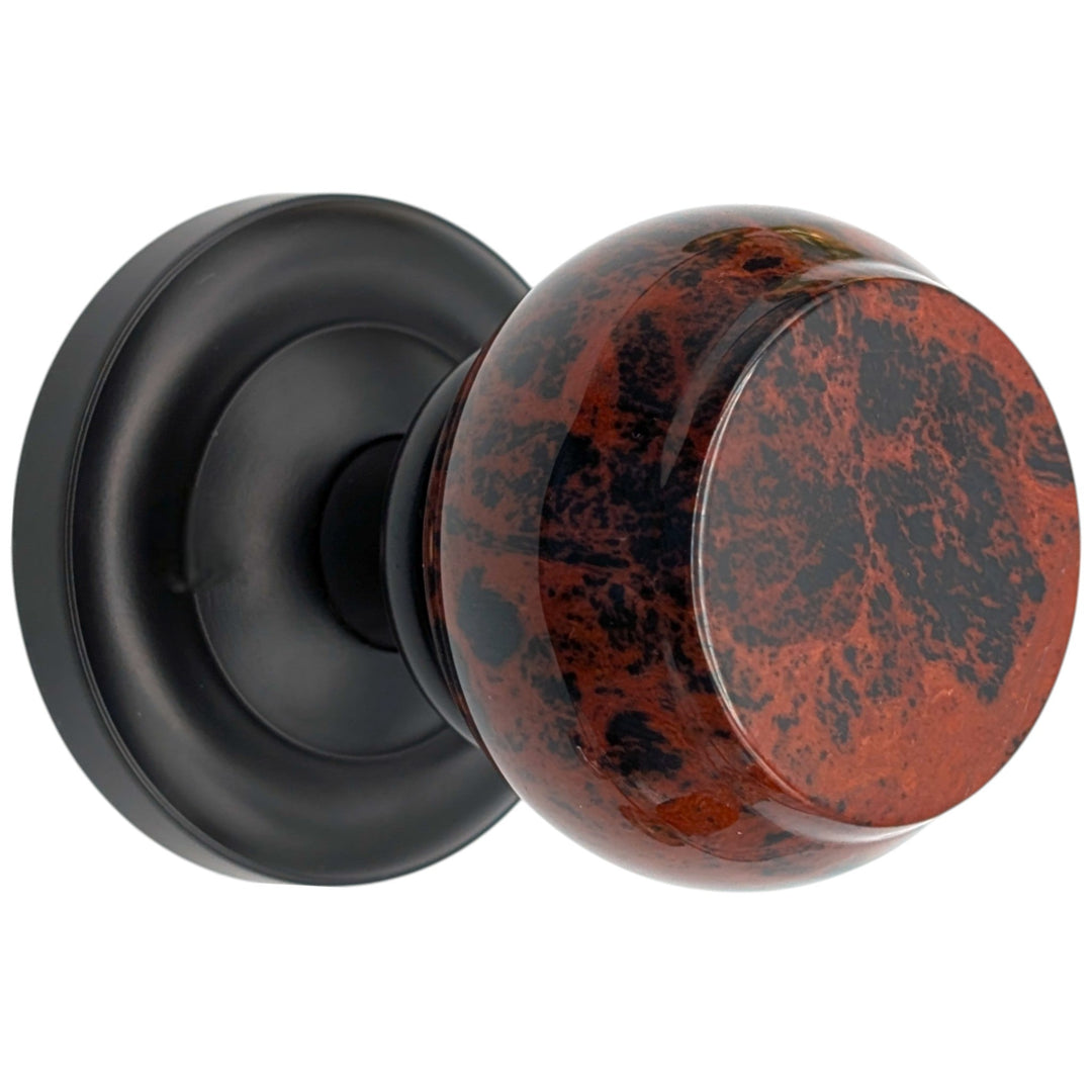  Magnifique™ Classic Door Set with Mahogany Obsidian Knobs (Several Finishes Available)