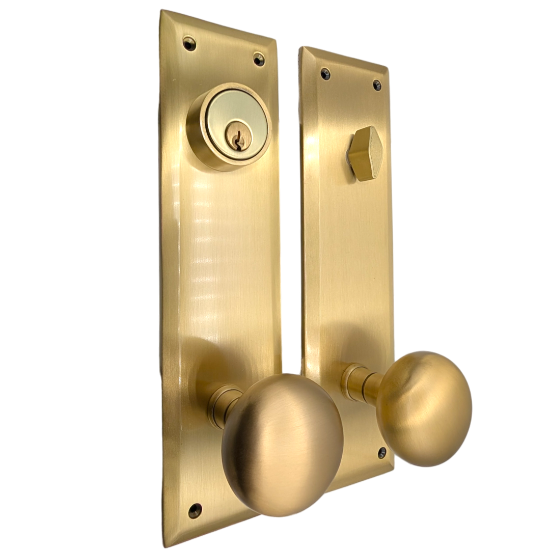 Quaker Style Single-Door Deadbolt Entryway Set (Several Finish Options)