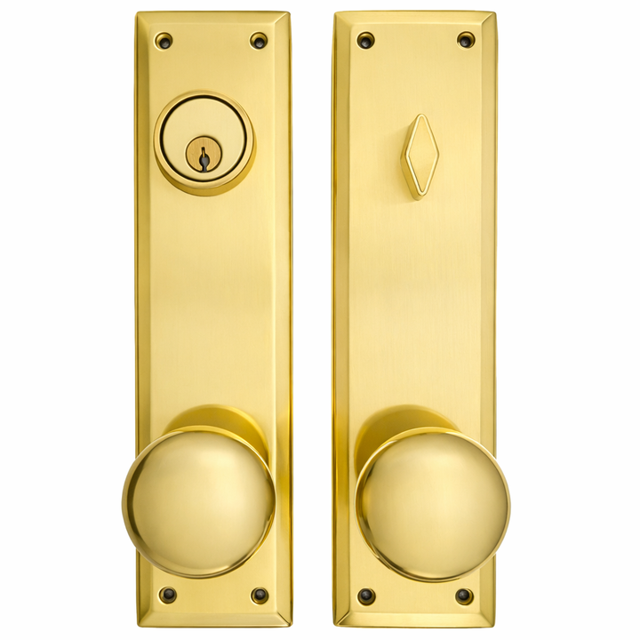 Quaker Style Single-Door Deadbolt Entryway Set (Several Finish Options)