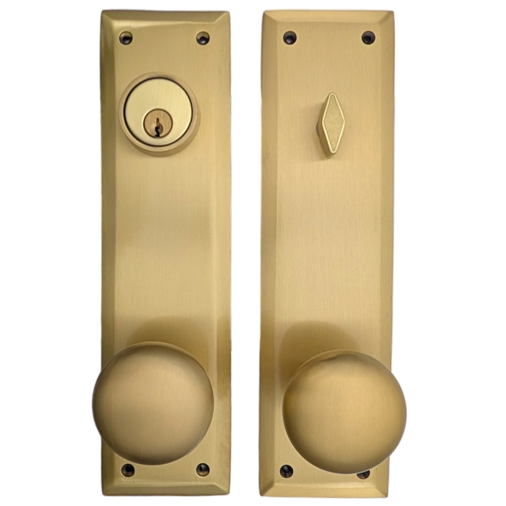 Quaker Style Single-Door Deadbolt Entryway Set (Several Finish Options)