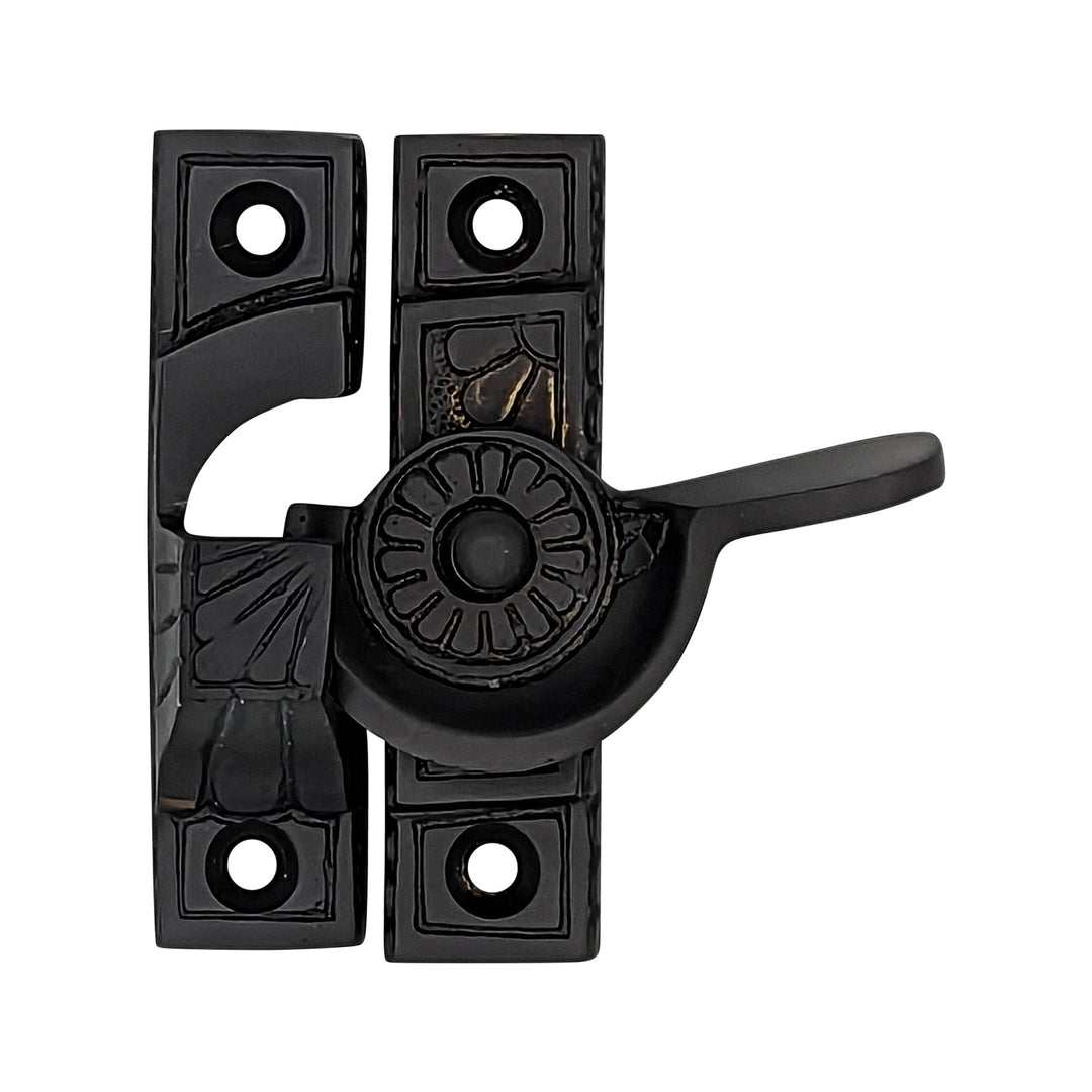 Solid Brass Art Deco Style Window Sash Lock COPPER MOUNTAIN HARDWARE