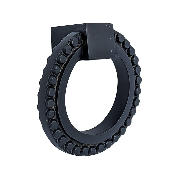 2 Inch Solid Brass Beaded Drawer Ring Pull COPPER MOUNTAIN HARDWARE