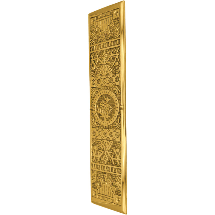 11 1/4 Inch Eastlake Solid Brass Push Plate