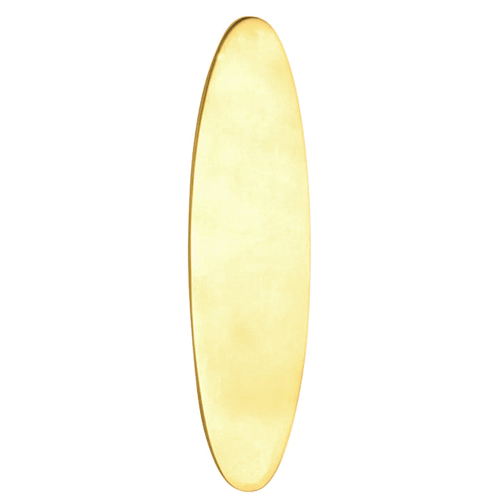 11 Inch Solid Brass Traditional Oval Push Plate (Several Finishes Available)