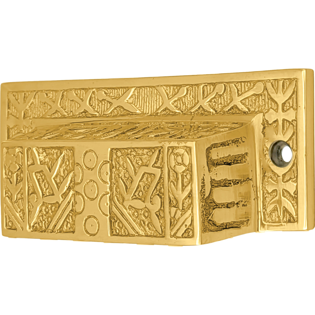 3 1/2 Inch Overall (3 Inch c-c) Solid Brass Eastlake Cup or Bin Pull