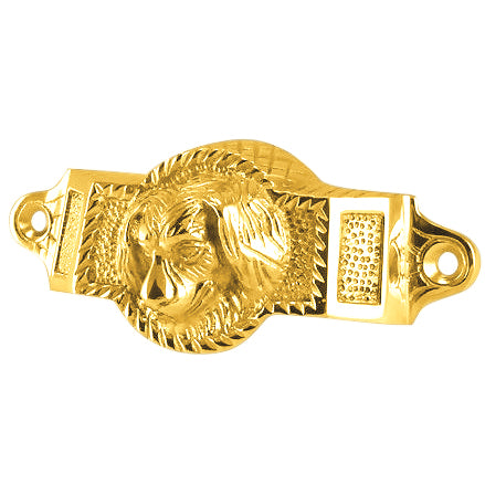 4 Inch Overall (3 1/2 Inch c-c) Solid Brass Golden Retriever Rectangular Cup Pull