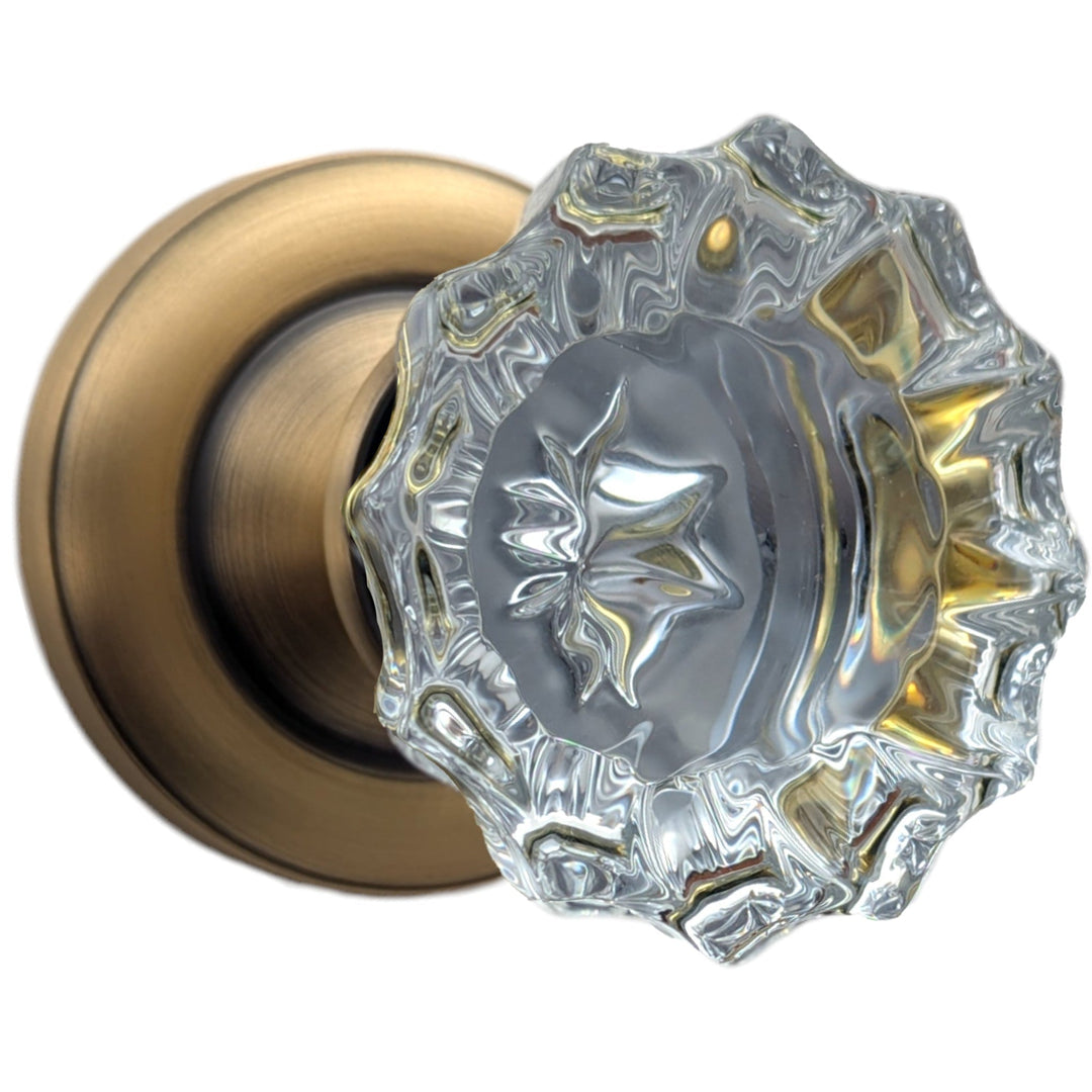  Magnifique™ Classic Door Set with Crystal Fluted Knobs (Several Finishes Available)