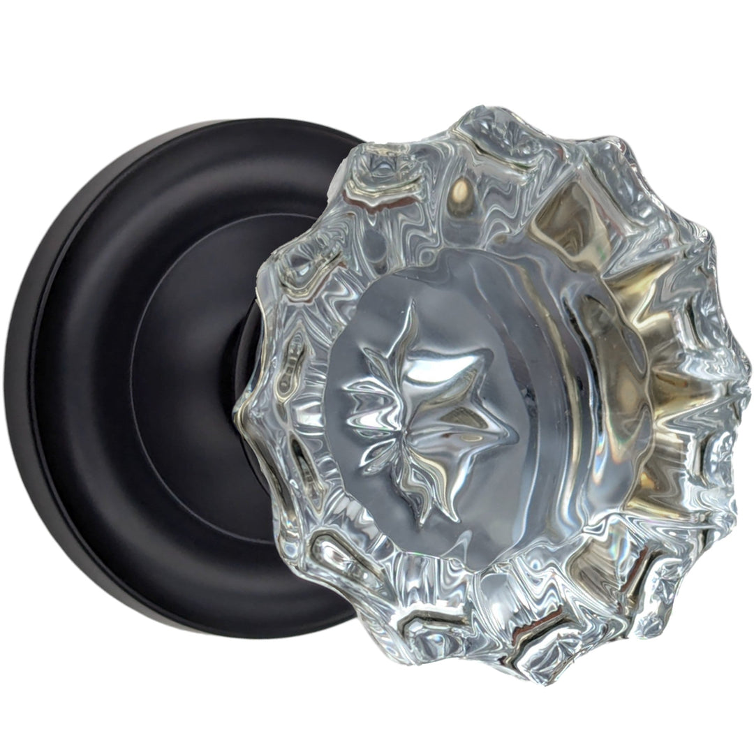  Magnifique™ Classic Door Set with Crystal Fluted Knobs (Several Finishes Available)