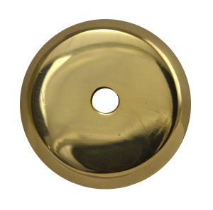 1 1/4 Inch Solid Brass Traditional Round Back Plate COPPER MOUNTAIN HARDWARE